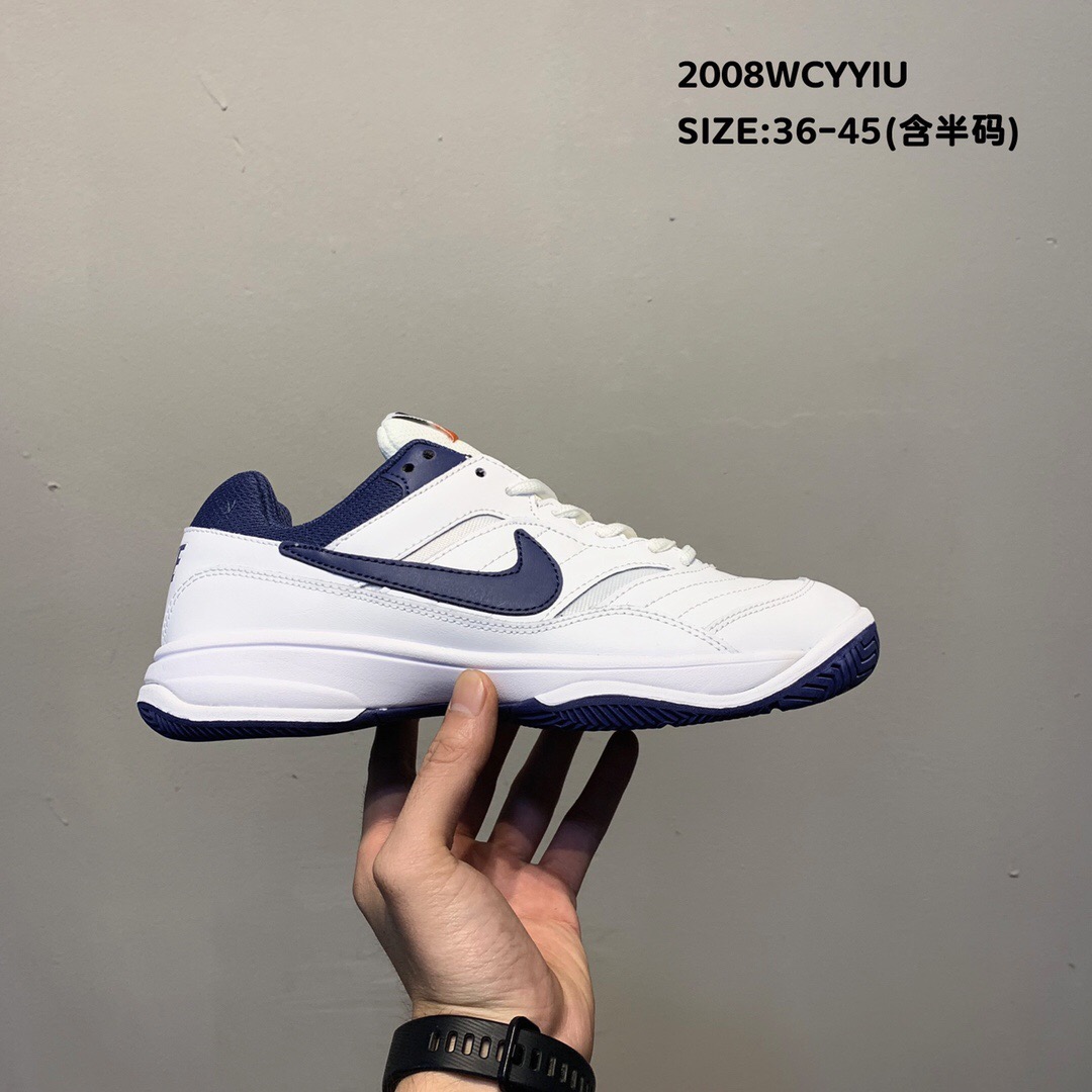 2020 Men Nike Court Lite II White Blue Shoes